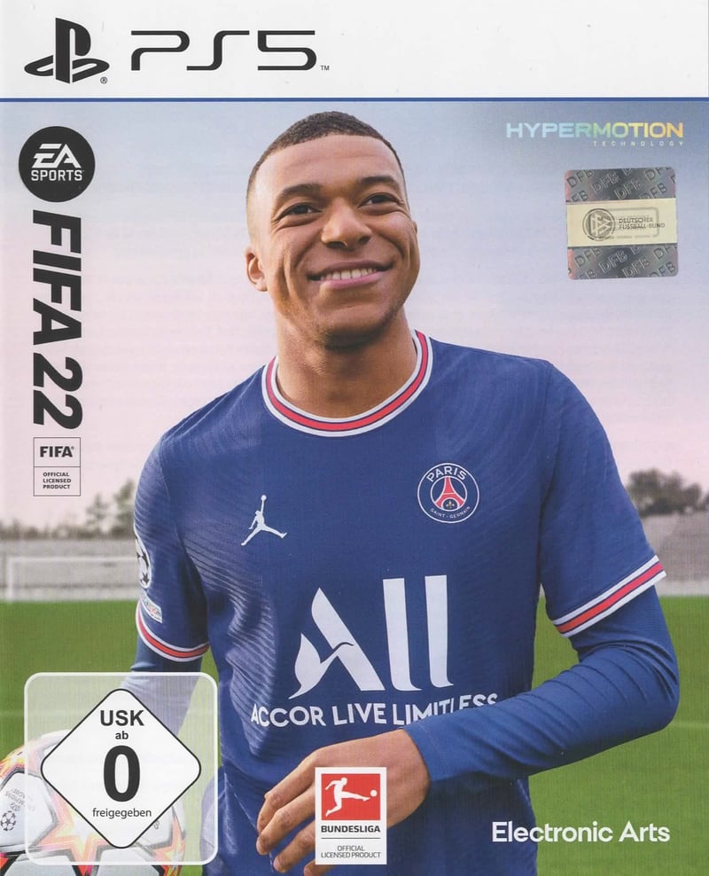 Futbalová videohra EA Sports FIFA 22 pre konzolu PlayStation 5 - futbalová hra pre PS5 s technológiou HyperMotion, rozbalený outletový kus