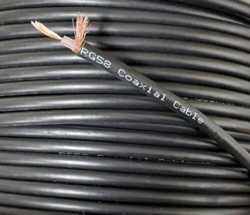 electrosmart RG58 Koaxiális Kábel 30m 50 Ohm Fekete