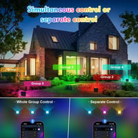 Eleganted 100W RGB LED reflektor Bluetooth távirányítóval IP66 vízálló 5