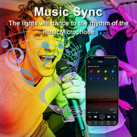 Eleganted 100W RGB LED reflektor Bluetooth távirányítóval IP66 vízálló 3