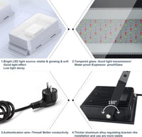 Eleganted RGB LED reflektor 2db 100W Bluetooth app vezérlés IP66 vízálló 4
