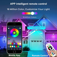 Eleganted RGB LED reflektor 2db 100W Bluetooth app vezérlés IP66 vízálló 2