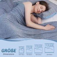 Elegear 2in1 mikrofibra hűtőtakaró kék 200x150cm - puha, kétoldalas takaró felnőtteknek és gyerekeknek 10