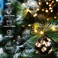 Elegear 40m 300 LED-es tündérfény, elemmel, időzítővel, 8 üzemmód, IP44 2