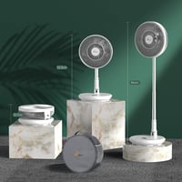 Elegear Csendes Hordozható Összecsukható Állványos Ventilátor Távirányítóval 9 Fokozat 7800mAh Akkumulátor Asztali Ventilátor 28cm 8