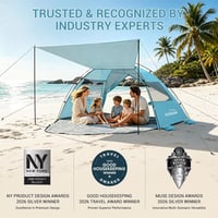 Elegear CumbreX UV50+ Strandtető 4-5 Személyes Könnyű Hordozható Sátor 6