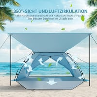Elegear CumbreX UV50+ Strandtető 4-5 Személyes Könnyű Hordozható Sátor 4