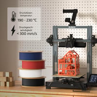 ELEGOO Matt PLA filament 1,75 mm mentovo-zelený 1 kg, filament pre 3D tlačiarne s rozmerovou presnosťou +/- 0,02 mm pre FDM tlačiarne 5
