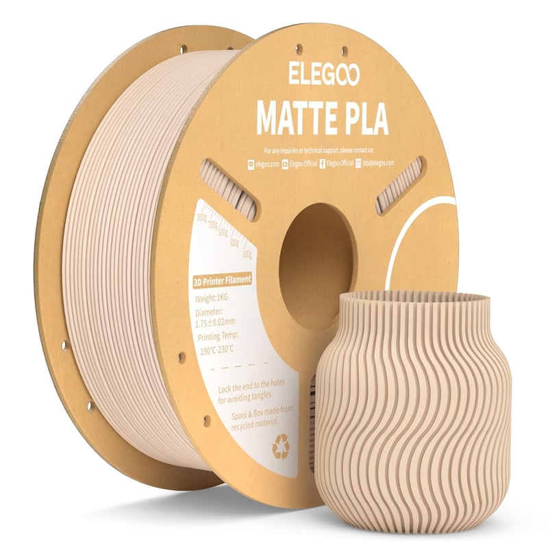 ELEGOO Matte PLA Filament Bézs 1kg 1.75mm 3D nyomtatóhoz