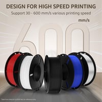 ELEGOO PETG PRO filament 1,75 mm, modrý, 1 kg, vysoko presný materiál pre 3D tlač, rozmerová presnosť +/- 0,02 mm, kartónová cievka 2