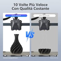 ELEGOO Rapid PLA+ 3D nyomtatószál 1,75 mm - fekete - 1 kg 3