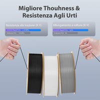 ELEGOO Rapid PLA+ 3D nyomtatószál 1,75 mm - fekete - 1 kg 5
