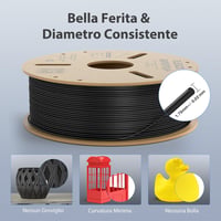 ELEGOO Rapid PLA+ 3D nyomtatószál 1,75 mm - fekete - 1 kg 4