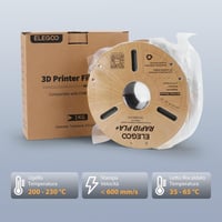 ELEGOO Rapid PLA+ 3D nyomtatószál 1,75 mm - fekete - 1 kg 6