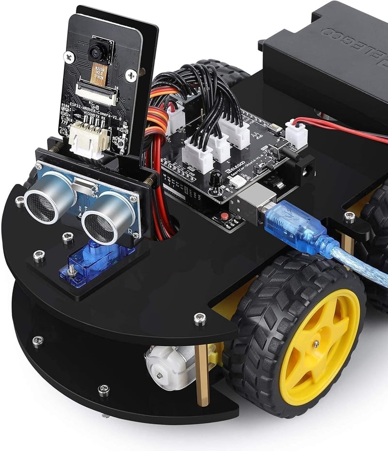 ELEGOO Smart Robot Car Kit V3.0 UNO okosautó szett szenzorral és appvezérléssel
