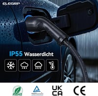 ELEGRP Type 2 elektromos autó töltőkábel 11 kW 10 m Mode 3 5