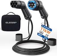 ELEGRP Type 2 elektromos autó töltőkábel 11 kW 10 m Mode 3 1