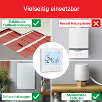 Elektrobock PT740W-EI WiFi sobni termostat za podno i električno grijanje, 6 programa/dan, geofencing, detekcija otvorenog prozora, 230V, 16A, bijeli 4