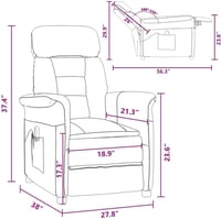Elektromos masszázs fotel párnával taupe 70,5x96,5x95cm 3