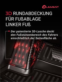 Gumové autorohože Element 3D pre Peugeot 3008 (II facelift) od roku 2020 | TPE materiál, vysoký okraj, vodoodolné, protišmykové, bez zápachu, presne tvarované 4