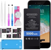 ElephantStory iPhone 6s Akkumulátor 5000 mAh Nagy Kapacitású Csereakku Javítókészlettel - Túltöltés Elleni Védelemmel, 800+ Töltési Ciklus 1