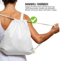 ELES VIDA Bavlnený vak na prezuvky 10 ks - 38x42 cm - Ruksak so sťahovacou šnúrkou s certifikátom Oeko-TEX - Na maľovanie a šport - Plátenná taška pre mužov a ženy 5