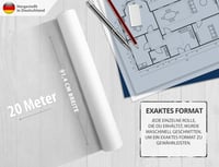 ELES VIDA Szabásminta Papír Tekercs 91,4 cm x 20 méter 50g/m² - Rajzpapír Varráshoz 2