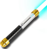Sabie laser RGB ELESKOCO cu control prin mișcare, 16 seturi de sunete, mâner metalic - negru 9