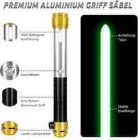 Sabie laser RGB ELESKOCO cu control prin mișcare, 16 seturi de sunete, mâner metalic - negru 2