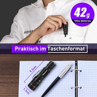 Eletorot UV LED Zseblámpa Fekete Fény Alumínium Házban 4