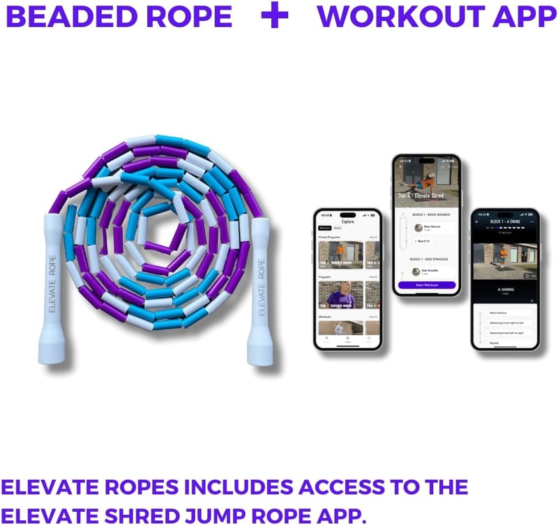Elevate Rope Professional 3m Beads Ugrókötél - Állítható, Freestyle & Cardio Edzéshez