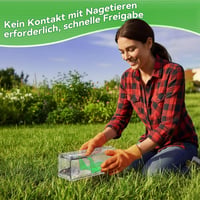 Elezenioc élő egércsapda szett 2db humánus légnyílással és tisztító kefével - Green 2pcs 5