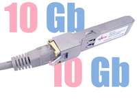 Elfcam 10Gb SFP+ RJ45 mrežni modul kompatibilan s Freebox Ultra, 10Gbase-T 30m domet, s 5m Cat8 kabelom, univerzalni adapter za sklopke. 2