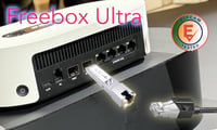 Elfcam 10Gb SFP+ RJ45 Hálózati Modul Freebox Ultra Kompatibilis, 10Gbase-T 30m Hatótávolság, 5m Cat8 Kábellel, Univerzális Switch Adapter 4