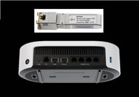 Elfcam 10Gb SFP+ RJ45 Hálózati Modul Freebox Ultra Kompatibilis, 10Gbase-T 30m Hatótávolság, 5m Cat8 Kábellel, Univerzális Switch Adapter 5