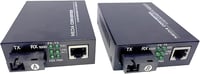 Elfcam Gigabit Ethernet Optikai Médiakonverter 10/100/1000 Mbps, Mini-GBIC (SFP), Egymodusú SC Csatlakozó, 20 KM Hatótáv, RJ45 Port 1