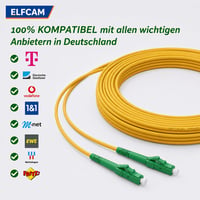 Elfcam LC/APC - LC/APC monomód simplex optikai patch kábel, LSZH - 10 m 4
