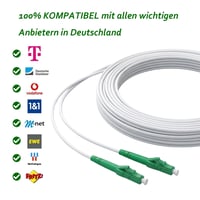 Elfcam LCA-LCA Simplex Egymódusú Optikai Patch Kábel 9/125μm LSZH Fehér 15 m Hosszú Száloptikai Összekötő Kábel 3