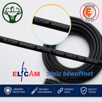 Cablu optic blindat Elfcam LC/APC - SC/APC Simplex Monomod 9/125µm OS2 FTTH, Negru, 5 m 6