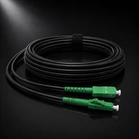 Cablu optic blindat Elfcam LC/APC - SC/APC Simplex Monomod 9/125µm OS2 FTTH, Negru, 5 m 7