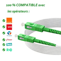 Optický kábel Elfcam SC/APC–SC/APC single-mode 9/125μm LSZH – 25 m 3