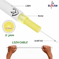 Optický kábel Elfcam SC/APC–SC/APC single-mode 9/125μm LSZH – 25 m 4