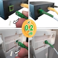Optický kábel Elfcam SC/APC–SC/APC single-mode 9/125μm LSZH – 25 m 8