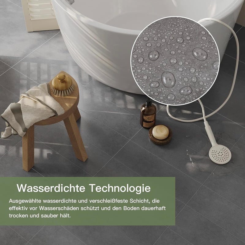 Elffloor öntapadós vinyl padló szürke 40x15cm 10db szett fürdőszobához konyhához