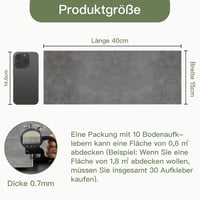 Elffloor öntapadós vinyl padló szürke 40x15cm 10db szett fürdőszobához konyhához 7
