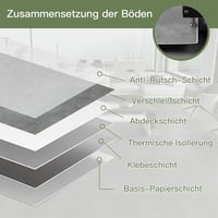 Elffloor öntapadós vinyl padló szürke 40x15cm 10db szett fürdőszobához konyhához 9