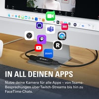 Externá snímacia karta pre kamery Elgato Cam Link 4K – premení vašu zrkadlovku, akčnú kameru alebo videokameru na webkameru, 1080p60 / 4K30, kompatibilná s OBS, Zoom a Teams, P 5