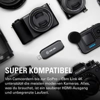 Externá snímacia karta pre kamery Elgato Cam Link 4K – premení vašu zrkadlovku, akčnú kameru alebo videokameru na webkameru, 1080p60 / 4K30, kompatibilná s OBS, Zoom a Teams, P 7