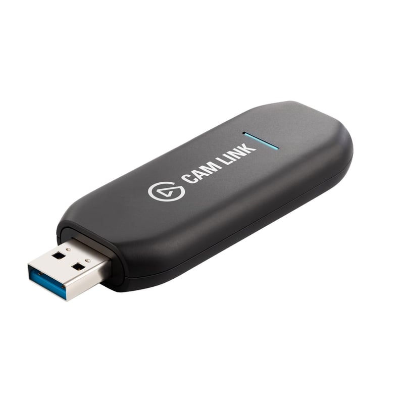 Externá snímacia karta pre kamery Elgato Cam Link 4K – premení vašu zrkadlovku, akčnú kameru alebo videokameru na webkameru, 1080p60 / 4K30, kompatibilná s OBS, Zoom a Teams, P