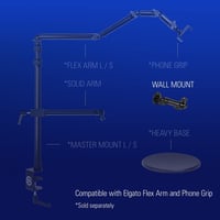 Elgato Wall Mount kĺbový držiak pre kamery a svetlá – čierny, 1/4" závit, kompatibilný s Multi Mount, rozšíriteľný o ďalšie príslušenstvo 2